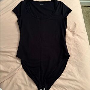 Black Short Sleeve Bodysuit